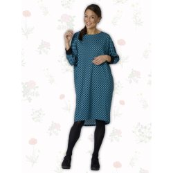 Fresias Petrol Squares fra du Milde etc p� model - Tinashjem