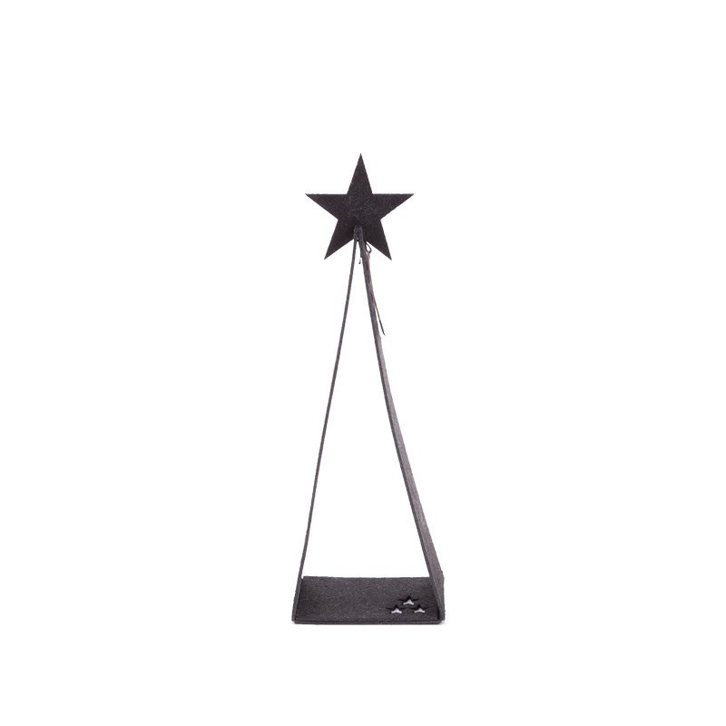 L�bech Living Triangle Trees eco-felt sort 20 cm - Fransenhome