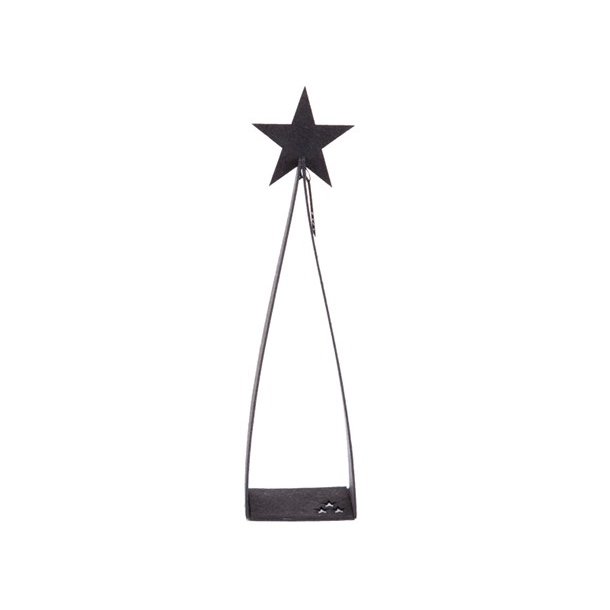 L�bech Living Triangle Trees eco-felt sort 25 cm - Tinashjem