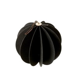 L�bech Living Hanging Felt Xmas ball Black 20 cm - Fransenhome