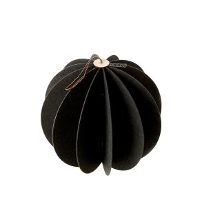 L�bech Living Hanging Felt Xmas ball Black 20 cm - Fransenhome