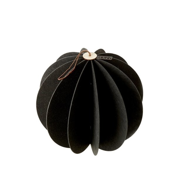 L�bech Living Hanging Felt Xmas ball Black 20 cm - Tinashjem