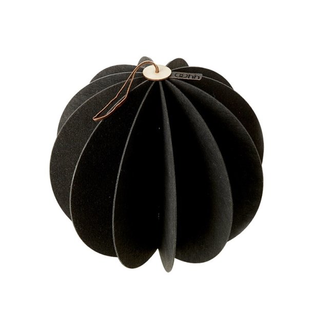 L�bech Living Hanging Felt Xmas ball Black 28 cm - Tinashjem