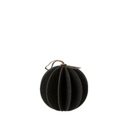 L�bech Living Hanging Felt Xmas ball Black 9 cm - Fransenhome