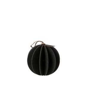 L�bech Living Hanging Felt Xmas ball Black 9 cm - Fransenhome