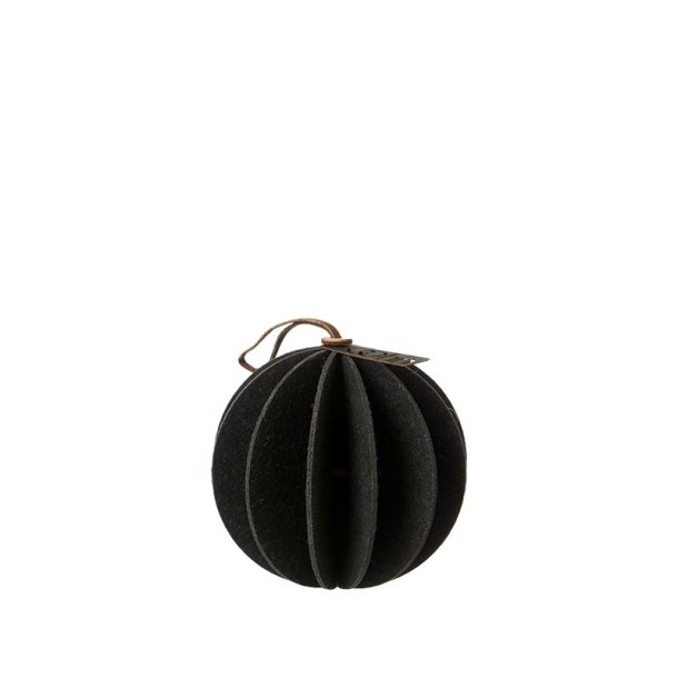 L�bech Living Hanging Felt Xmas ball Black 9 cm - Tinashjem