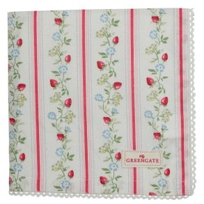 Gloria White stof serviet fra GreenGate - Tinashjem