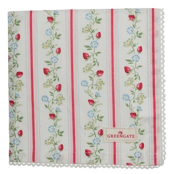 Gloria White stof serviet fra GreenGate - Tinashjem