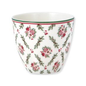 Gry White latte cup fra GreenGate - Tinashjem