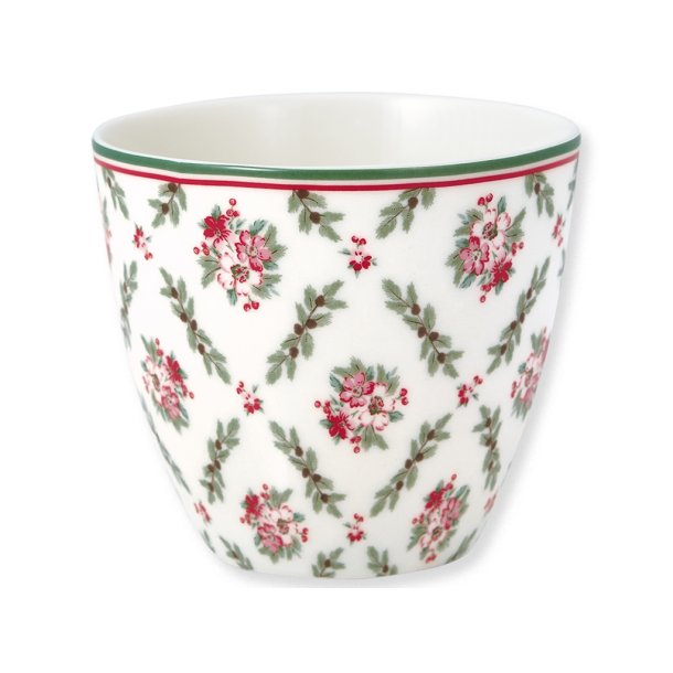 Gry White latte cup fra GreenGate - Tinashjem