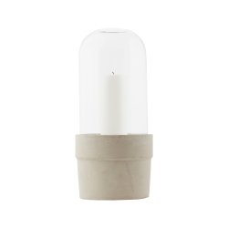 House Doctor Glasklokke med potte i beton - Fransenhome
