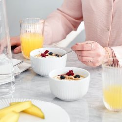 K�hler Hammersh�i sk�l hvid med morgenmad - Fransenhome