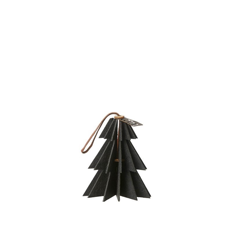 L�bech Living Felt Tree ornament hanging black - Fransenhome