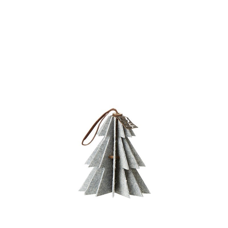 L�bech Living Felt Tree ornament hanging white - Fransenhome