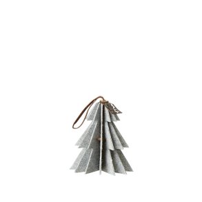 L�bech Living Felt Tree ornament hanging white - Fransenhome