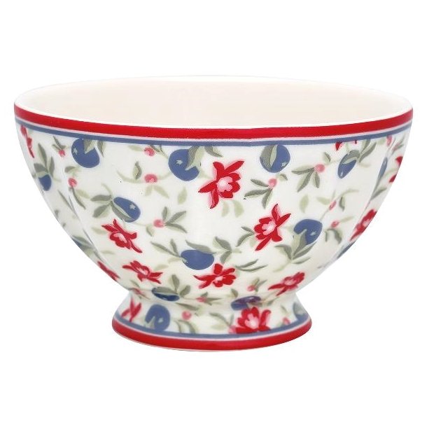 Helena White french bowl 10 cm medium fra GreenGate - Tinashjem