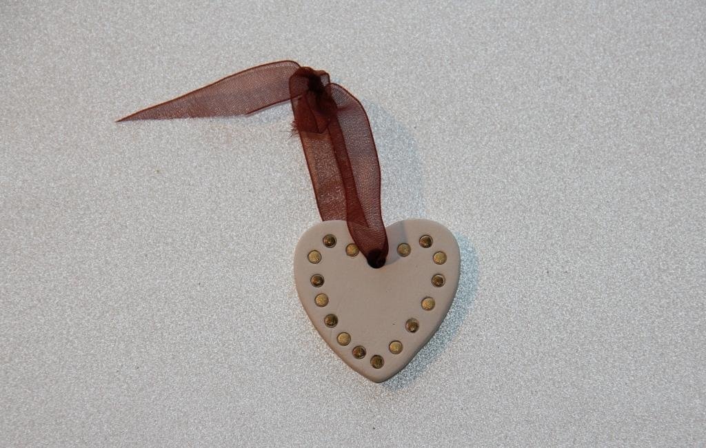Hel Lenica hjerte til oph�ng 4 x 4 cm - Fransenhome
