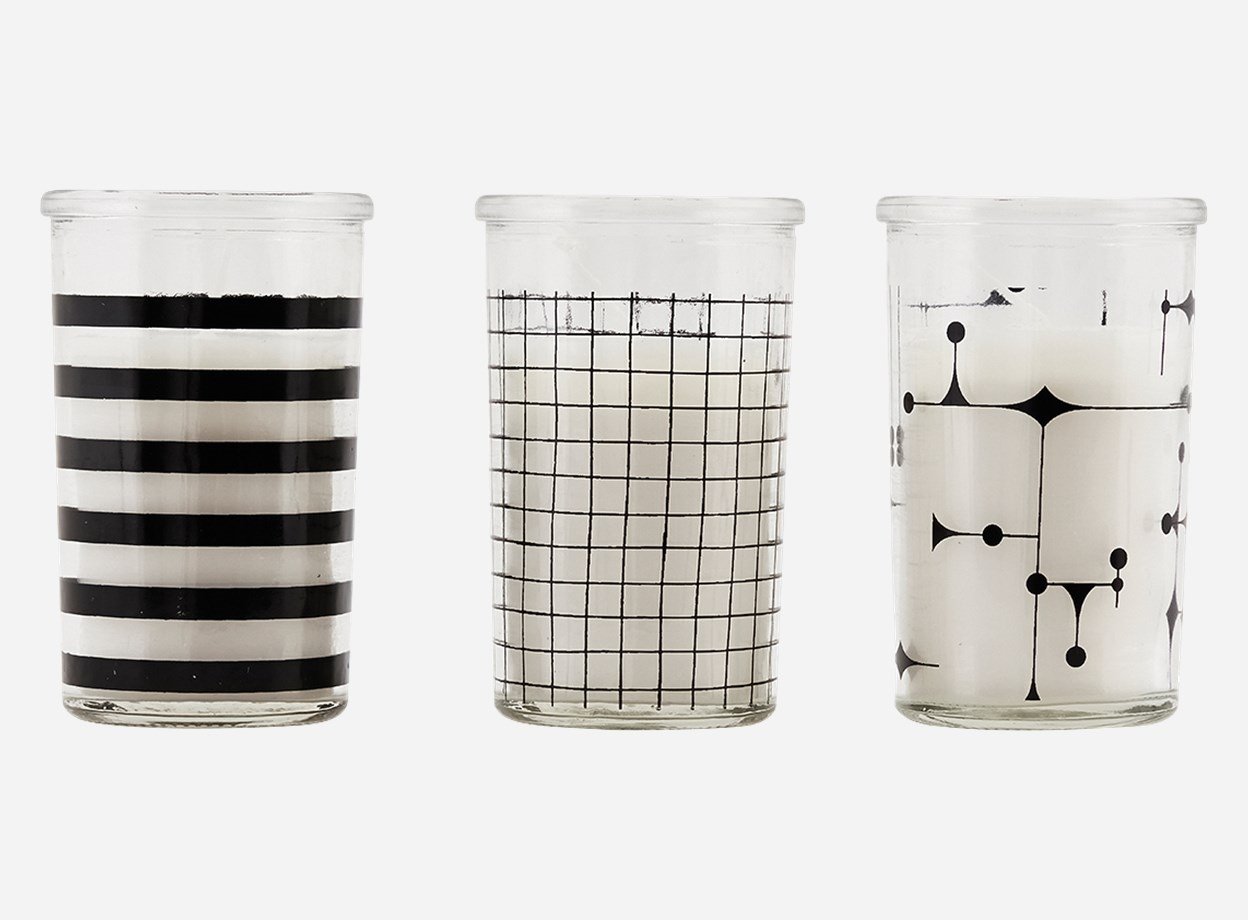 House Doctor lys i glas New Art tre forskellige - Fransenhome