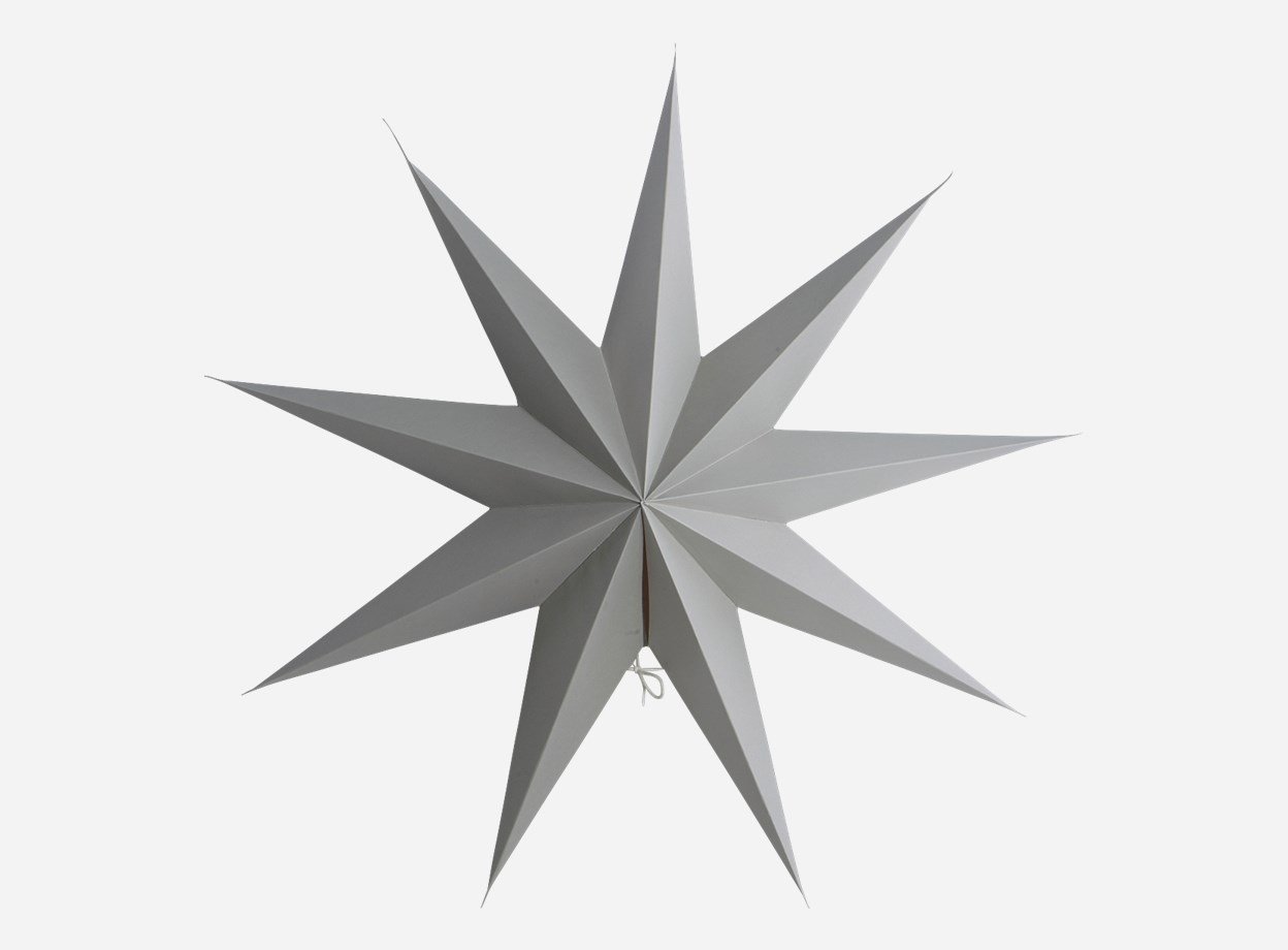 House Doctor stjerne gr� 9 takker 60 cm - Fransenhome
