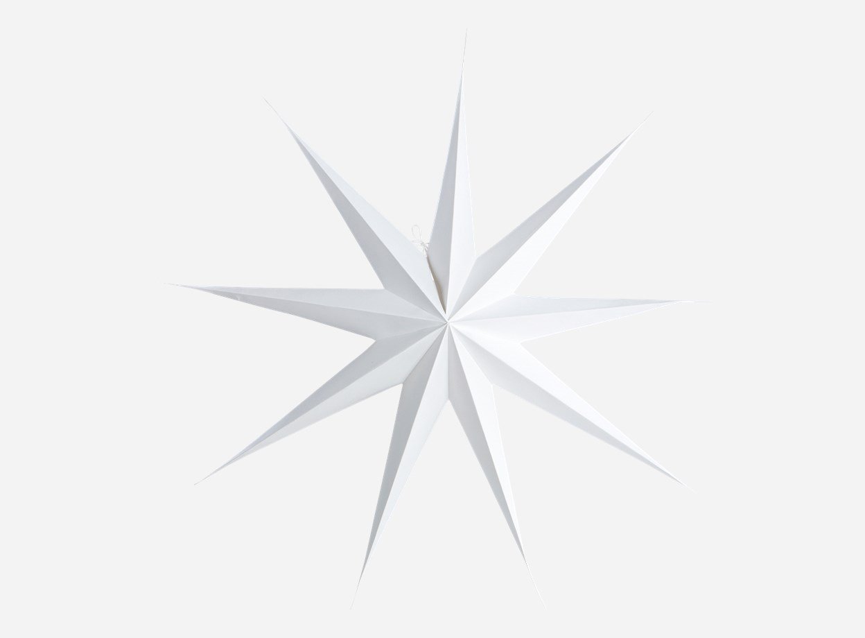 House Doctor stjerne hvid 9 takker 87 cm - Fransenhome