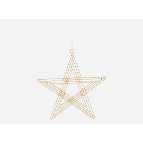 House Doctor stjerne Path messing 14 cm - Fransenhome