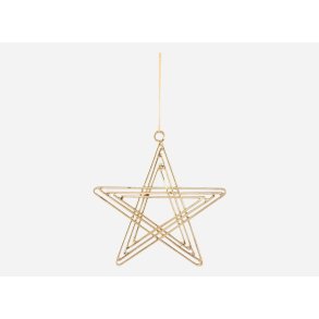 House Doctor stjerne Path messing 9 cm - Fransenhome