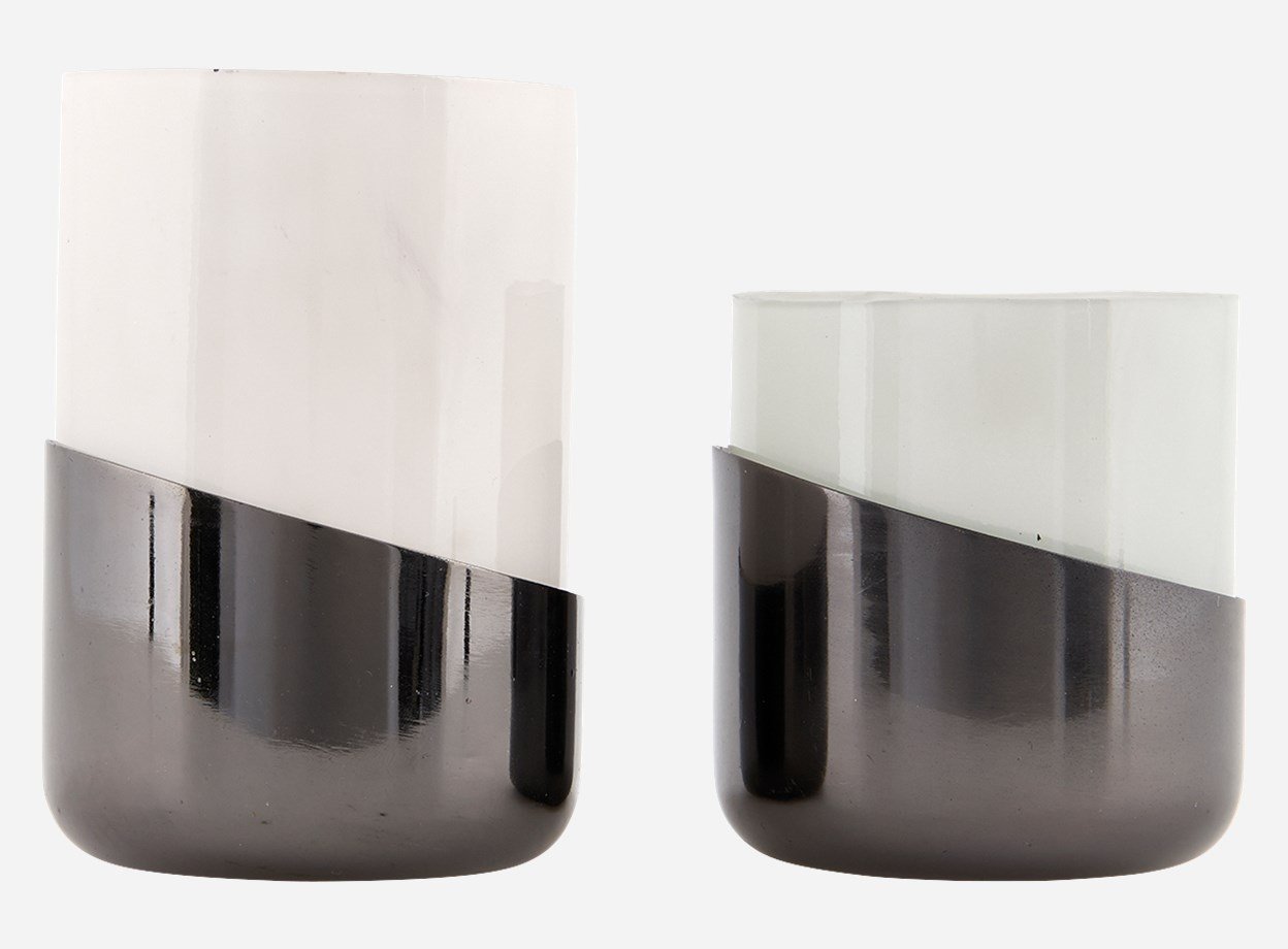 House Doctor Tealight Bright sort jern 2 stk. i en pakke - Fransenhome