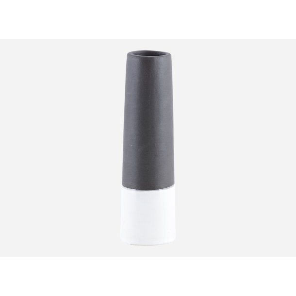 House Doctor vase Tube sort og hvid - Tinashjem