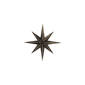 House Doctor stjerne Stretch gunmetal 24,5 cm - Fransenhome