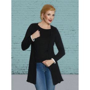 Isabell Black V-Cardigan fra du Milde - Tinashjem