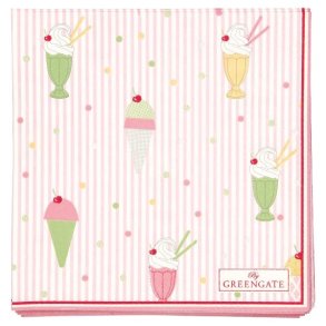 Isa pale pink servietter sm� fra GreenGate - Tinashjem