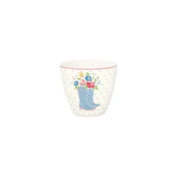 Josefina summer White latte cup fra GreenGate - Tinashjem