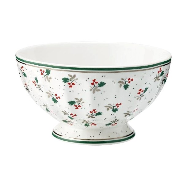 Joselyn White french bowl 13,5 cm medium fra GreenGate - Tinaswhjem
