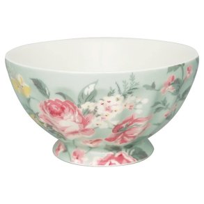 Josephine Pale Mint french bowl XL 13,5 cm fra GreenGate - Tinashjem