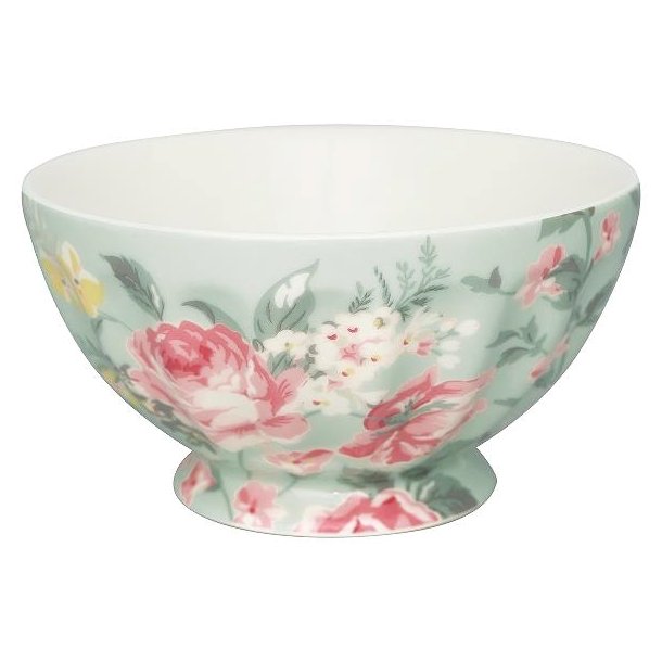 Josephine Pale Mint french bowl XL 13,5 cm fra GreenGate - Tinashjem