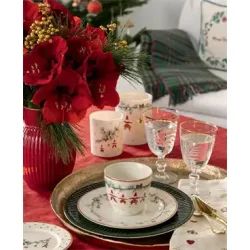 Juana White plate small 15 cm fra GreenGate p� julebordet - Tinashjem
