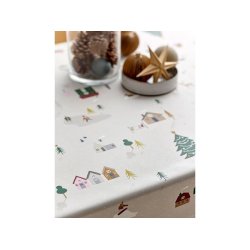 S�dahl akryl dug Christmas Village pris pr. cm p�julebordet - Fransenhome
