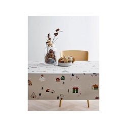 S�dahl akryl dug Christmas Village pris pr. cm p� julebord - Fransenhome