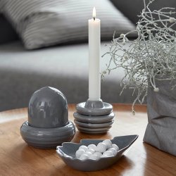 K�hler Cono L�gkrukke lille lysegr� ved lysestage med lys og fad  - Fransenhome