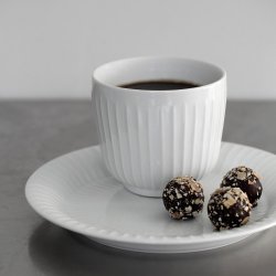 K�hler Hammersh�i kop hvid med kaffe og s�dt - Fransenhome