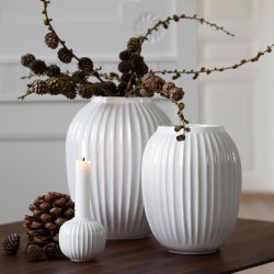 K�hler Hammersh�i vaser 2 stk. og lysestage - Fransenhome