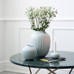 K�hler Hammersh�i vase hvid med buket - Fransenhome