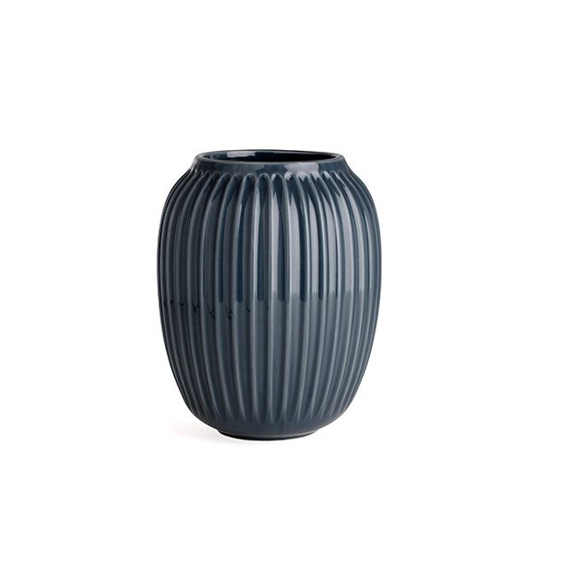 K�hler Hammersh�i vase antracitgr� h�jde 20 cm - Fransenhome