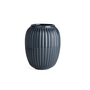 K�hler Hammersh�i vase antracitgr� h�jde 20 cm - Fransenhome