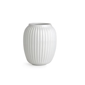 K�hler Hammersh�i vase hvid h�jde 20 cm - Fransenhome