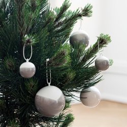 K�hler Nobili dekorationskugler 3 pak vintergr� p� tr� - Fransenhome