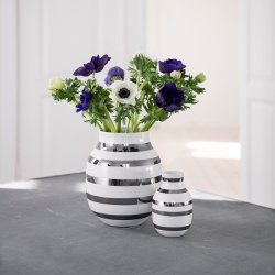 K�hler Omaggio vase s�lv stor og lille - Fransenhome
