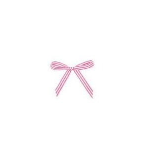 Krima & Isa gaveb�nd 2,5 m rosa med hvide striber - Tinashjem