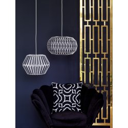 Lampesk�rm sort str. medium fra GreenGate h�ngende med anden lampe - Tinashjem