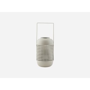 House Doctor lanterne Panel gr� 28 cm til bloklys - Fransenhome